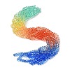 Transparent Painted Glass Beads Strands X1-DGLA-A034-T8mm-A02-1