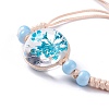 Porcelain Beads Braided Bead Bracelet for Girl Women BJEW-C004-01A-2