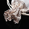 Polyester Lace & Slub Yarn Drawstring Gift Bags OP-Q053-010A-3