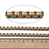 7MM 304 Stainless Steel Textured Box Chain Necklaces NJEW-P358-01G-5