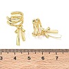 Brass Cuff Earrings for Women EJEW-A167-26G-5