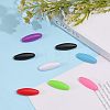 60Pcs Plastic Oval Lapel Pins JEWB-CA0001-21-3