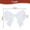 Bowknot Organza Shoe Decorations FIND-WH0423-94A-2