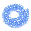 Electroplate Glass Beads Strands EGLA-A034-J8mm-B08-2