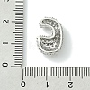 Rack Plating Brass Clear Cubic Zirconia Pendants KK-S378-01P-C-3