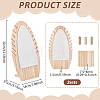 Wood Necklaces Organizer Display Holder with Velvet Mat NDIS-WH0017-11-2