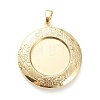 Brass Locket Pendants KK-P199-05G-2