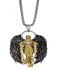 Vintage Alloy Goddess with Angel Wings Pendant Necklaces WG7F3ED-01-6
