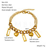 Valentine's Day 304 Stainless Steel Charm Bracelets FS-WGE53E0-06-1