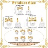 6Pcs 3 Styles Brass Plastic Pearl Pendants KK-CJ0005-53-2