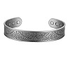 Tree of Life Pattern Alloy Magnetic Cuff Bangles for Men FS-WG37AAB-02-2