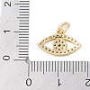 Rack Plating Brass Cubic Zirconia Pendants KK-Z060-03G-01-3