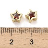 Brass with Cubic Zirconia Beads KK-H527-17G-3