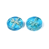 Baking Paint Transparent Glass Beads DGLA-N018-30B-3