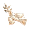 Peace Pigeon with Leaf Enamel Pins JEWB-G044-01G-2