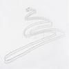 Iron Rolo Chains Necklace Making MAK-R015-60cm-S-2