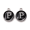 Platinum Plated Alloy Charms LS-ENAM-S118-02P-P-1