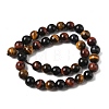 Natural Tiger Eye Beads Strands G-F173-14-10mm-4