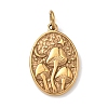 Embossed 304 Stainless Steel Pendants STAS-Z189-05G-1