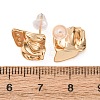 Brass Stud Earrings EJEW-D363-01G-01-3