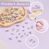 80Pcs 2 Styles Brass Charms KK-BBC0026-17P-6