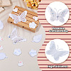 40Pcs 4 Styles Polyester Embroider Thread Iron on/Sew On Patches PATC-TA0001-45C-6