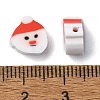 Christmas Theme Handmade Polymer Clay Beads CLAY-M005-11-3