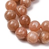 Natural Sunstone Beads Strands G-N327-01C-03-01-4
