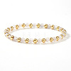 Natural White Jade Beaded Stretch Bracelets TU5709-14-1