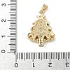 Christmas Brass Micro Pave Cubic Zirconia Pendants KK-K305-07A-02-3