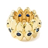 Brass Micro Pave Cubic Zirconia Beads CU-CBA389D-01G-2