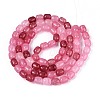 Baking Paint Crackle Glass Beads Strands DGLA-N019-01B-05-3
