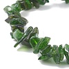 Natural Diopside Chips Beaded Stretch Bracelet BJEW-JB08081-4