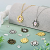 30Pcs 3 Colors Vintage Tibetan Style Alloy Flower Pendant Cabochon Bezel Settings TIBEP-TA0001-47-7