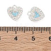 Brass Micro Pave Sky Blue Cubic Zirconia Charms CU-CBAB0CF-14S-3