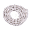 Opaque Solid Color Imitation Jade Glass Beads Strands EGLA-A044-P2mm-D19-2