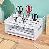 Desktop 35-Hole PVC Scissors Storage Racks ODIS-WH0079-088A-4