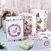 8Pcs 4 Styles Rectangle with Butterfly Pattern Paper Gift Bags CARB-TA0001-09-7