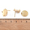 Brass Studs Earring Findings KK-K382-16B-G-3