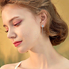 30Pcs 3 Colors Brass Clip-on Earring Findings KK-FH0004-55-6