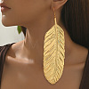 Feather Alloy Dangle Earrings FS-WGBD4E1-01-2