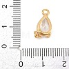 Brass Micro Pave Cubic Zirconia Charms KK-D265-01E-G-3
