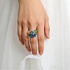 Handmade Lampwork Finger Rings WG782F0-03-3