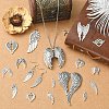 60Pcs 20 Styles Tibetan Style Alloy Pendants TIBEP-YW0012-42-4