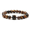 Natural Stone Beaded Bracelet with Tiger Eye and Blue Goldstone ST2329783-1