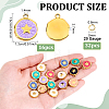 16Pcs 304 Stainless Steel Enamel Pendants STAS-BC0004-29G-01-2