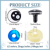 24Bags 12 Colors Resin Craft Safety Eyes DOLL-PH0001-66-2