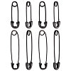 4 Pairs 2 Size 925 Sterling Silver Safety Pin Shape Hoop Earrings for Women EJEW-BBC0001-12A-1