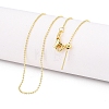 Brass Ball Chain Necklaces for Women NJEW-G084-14LG-1