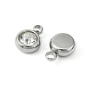 20Pcs 201 Stainless Steel Rhinestone Charms STAS-YW0002-02A-2